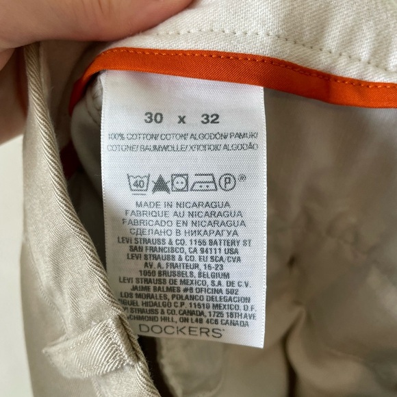 Dockers Straight Pants-Beige-Size 30/32 - Picture 4 of 4